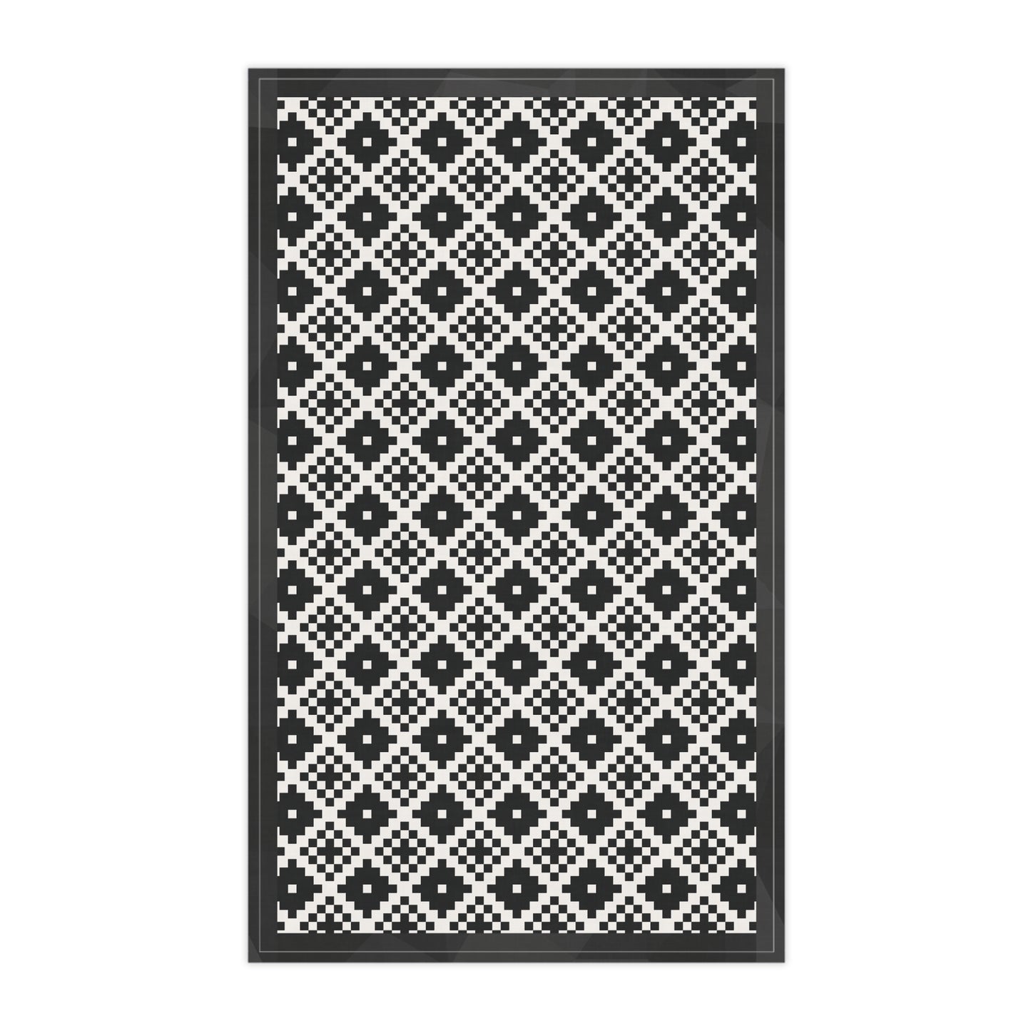 Black & White Pixelated Starburst Pattern