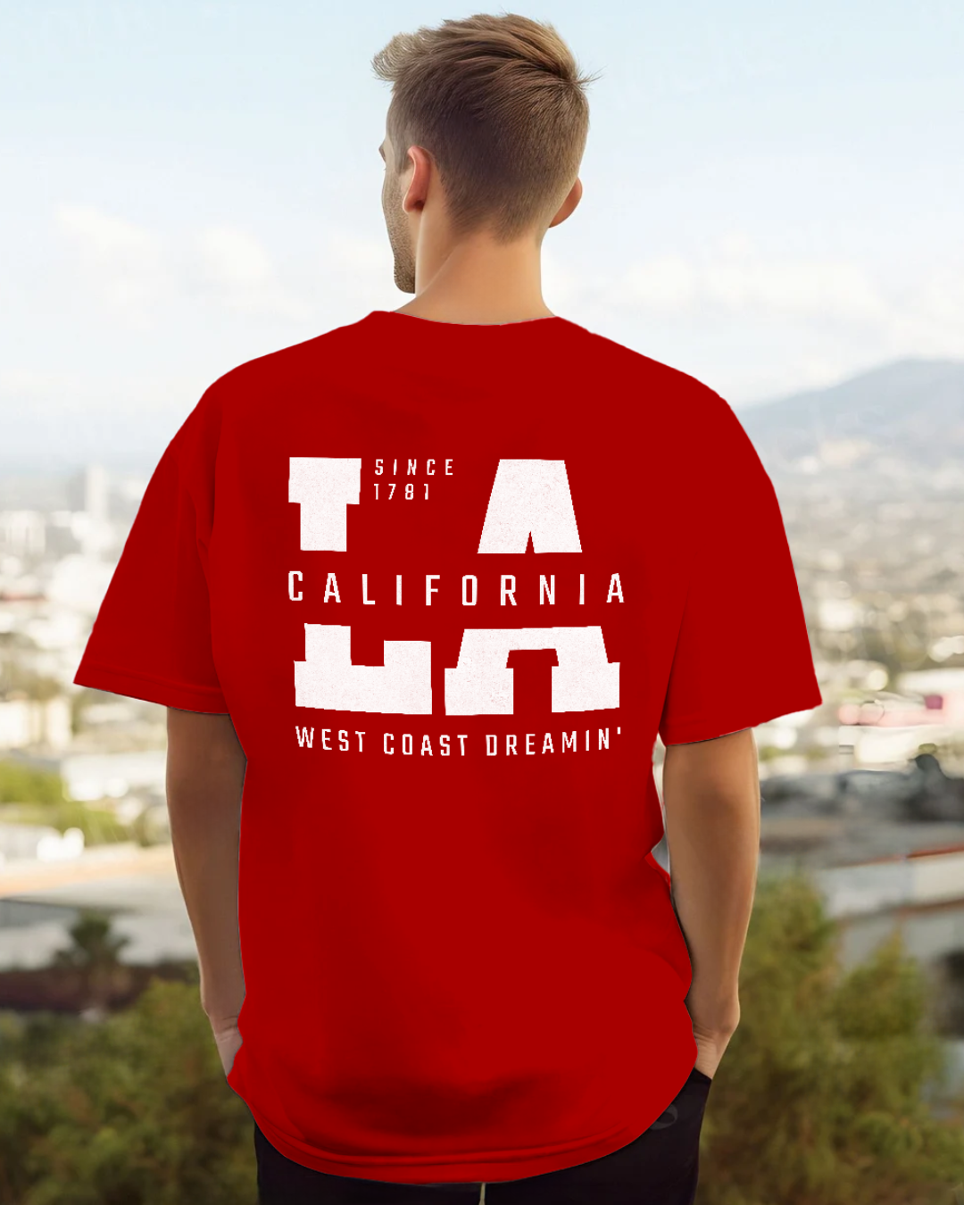 West Coast Dreamin' (Back) Oversized Tee