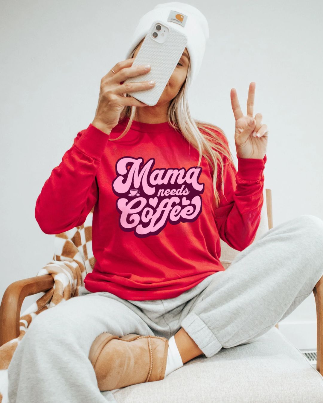 Mama Needs Coffee - Long Sleeve Tee