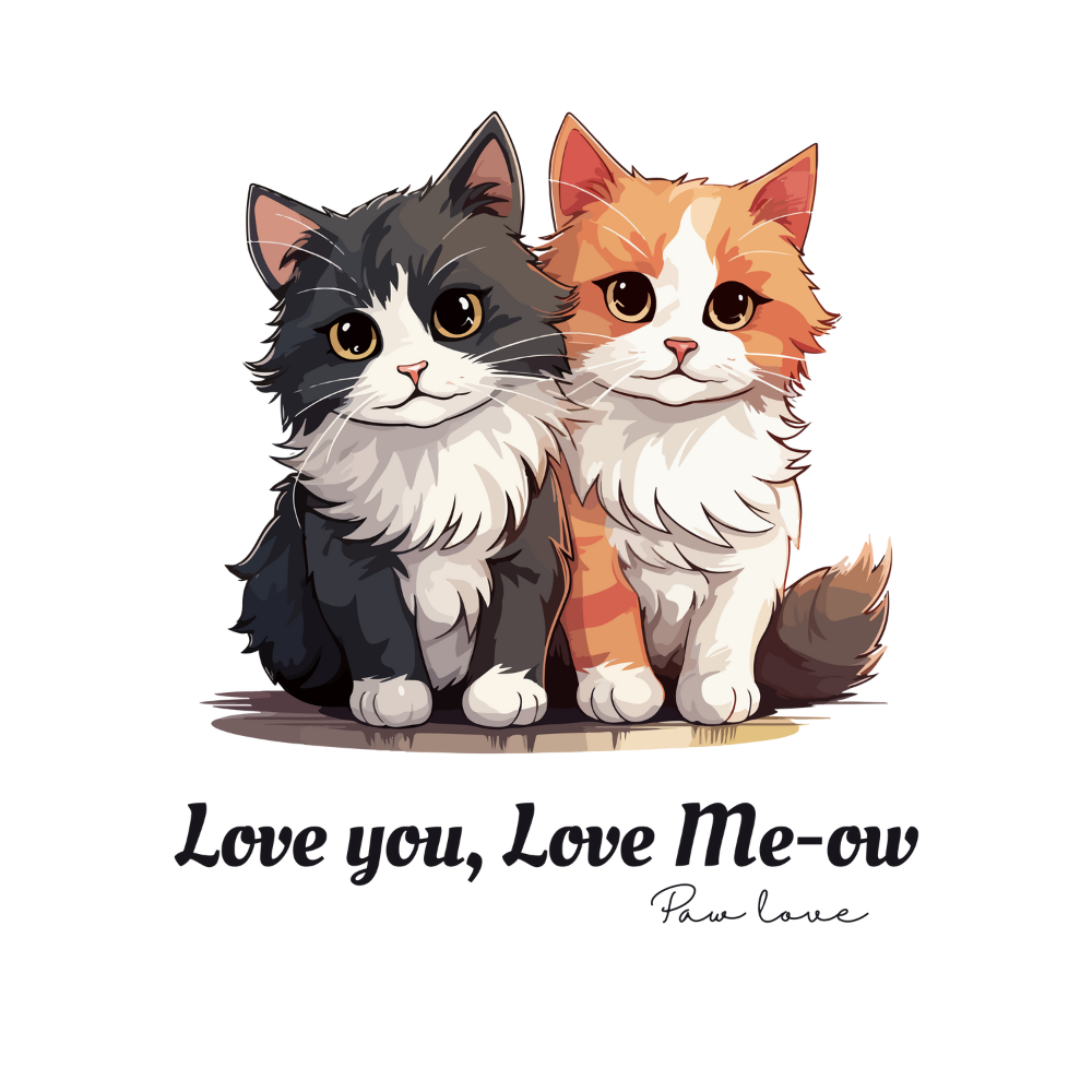 Love You, Love Me-ow - TShirt