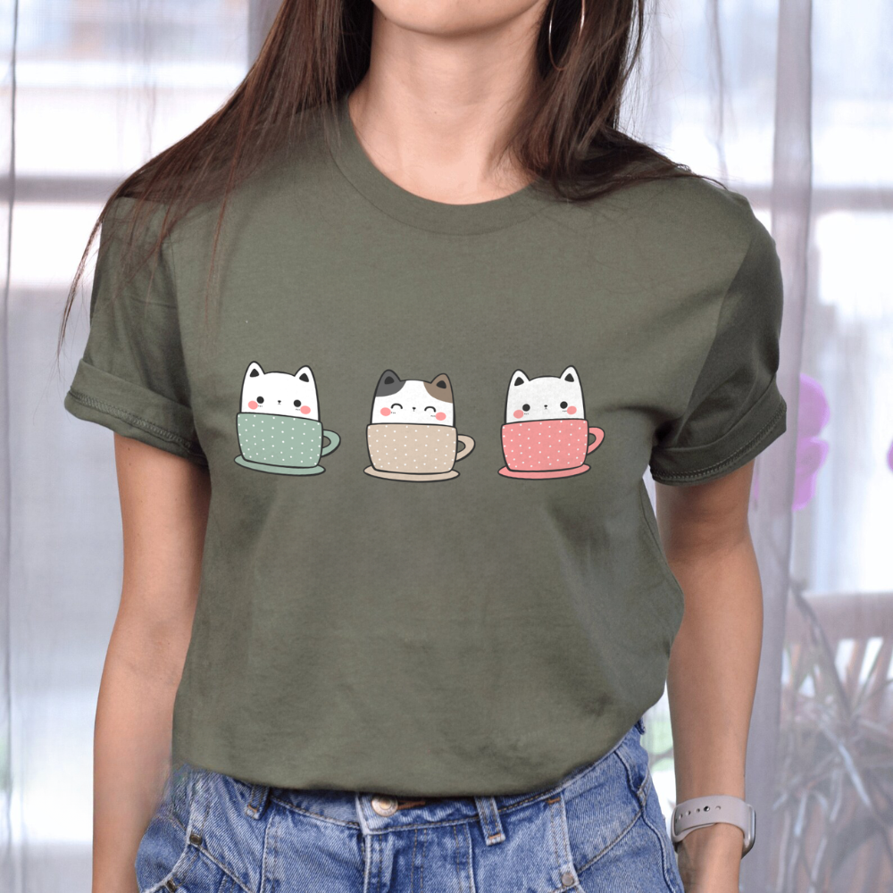 Cats in Coffee Cups