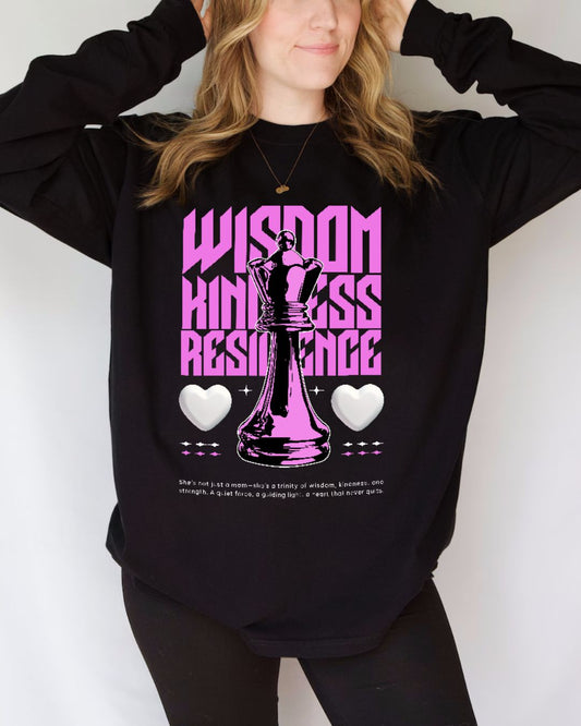 Wisdom, Kindness, Resilience Mom - Sweatshirts