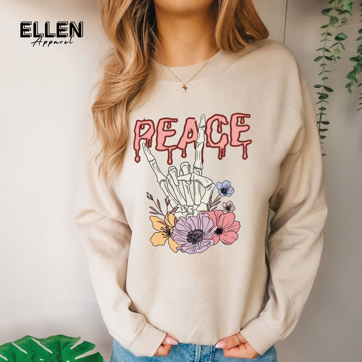 Peace - Skeleton hand