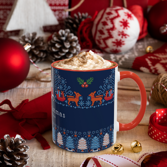 Blue Holiday Christmas Pixel