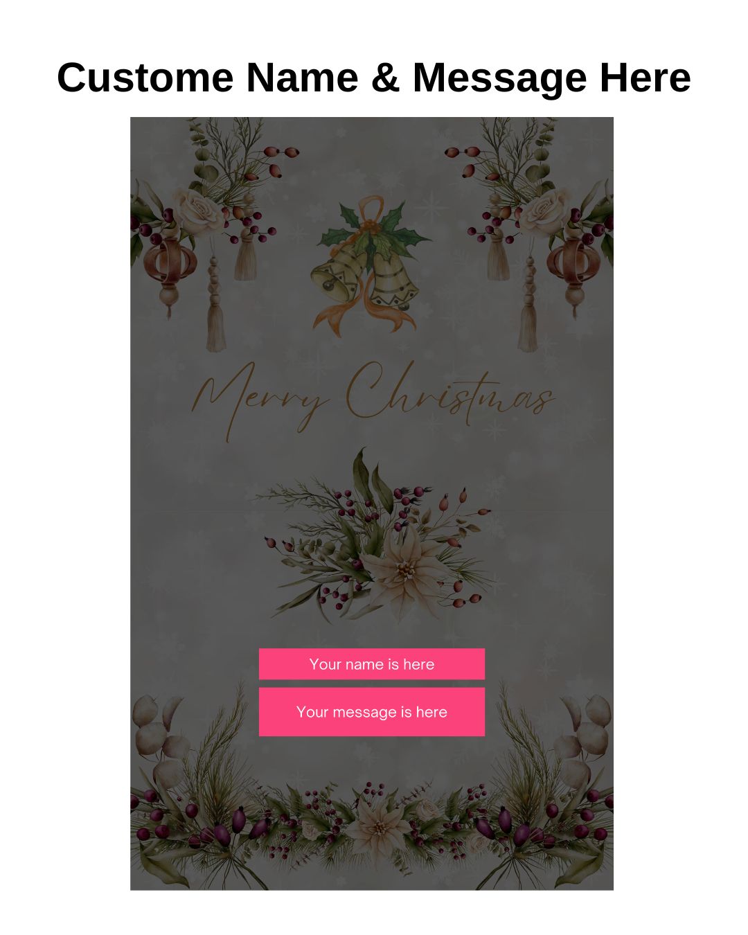 Golden Christmas Bells