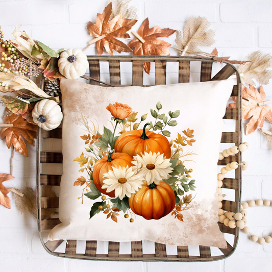 Watercolor Autumn Pumpkins