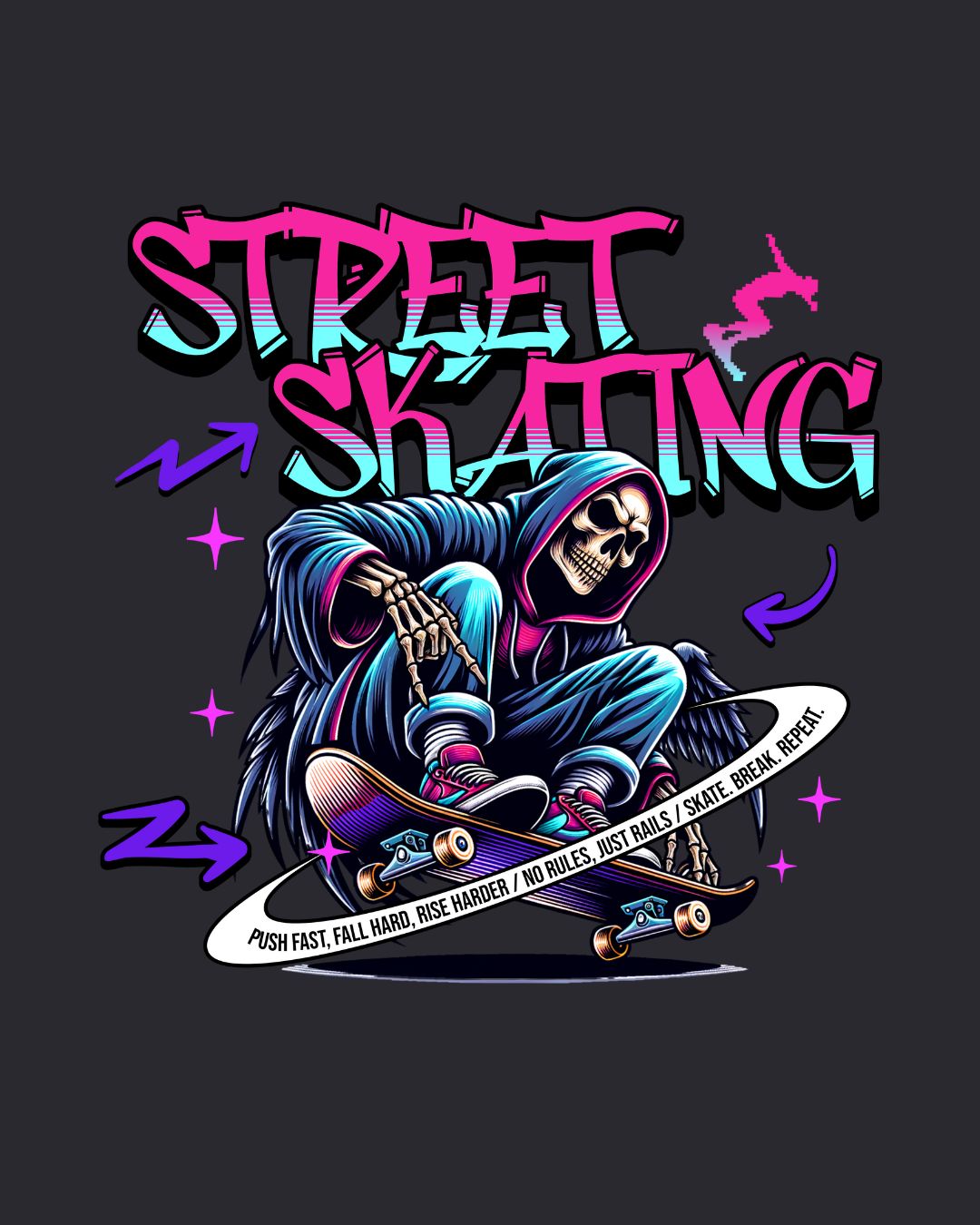 Street Skating Grim Reaper