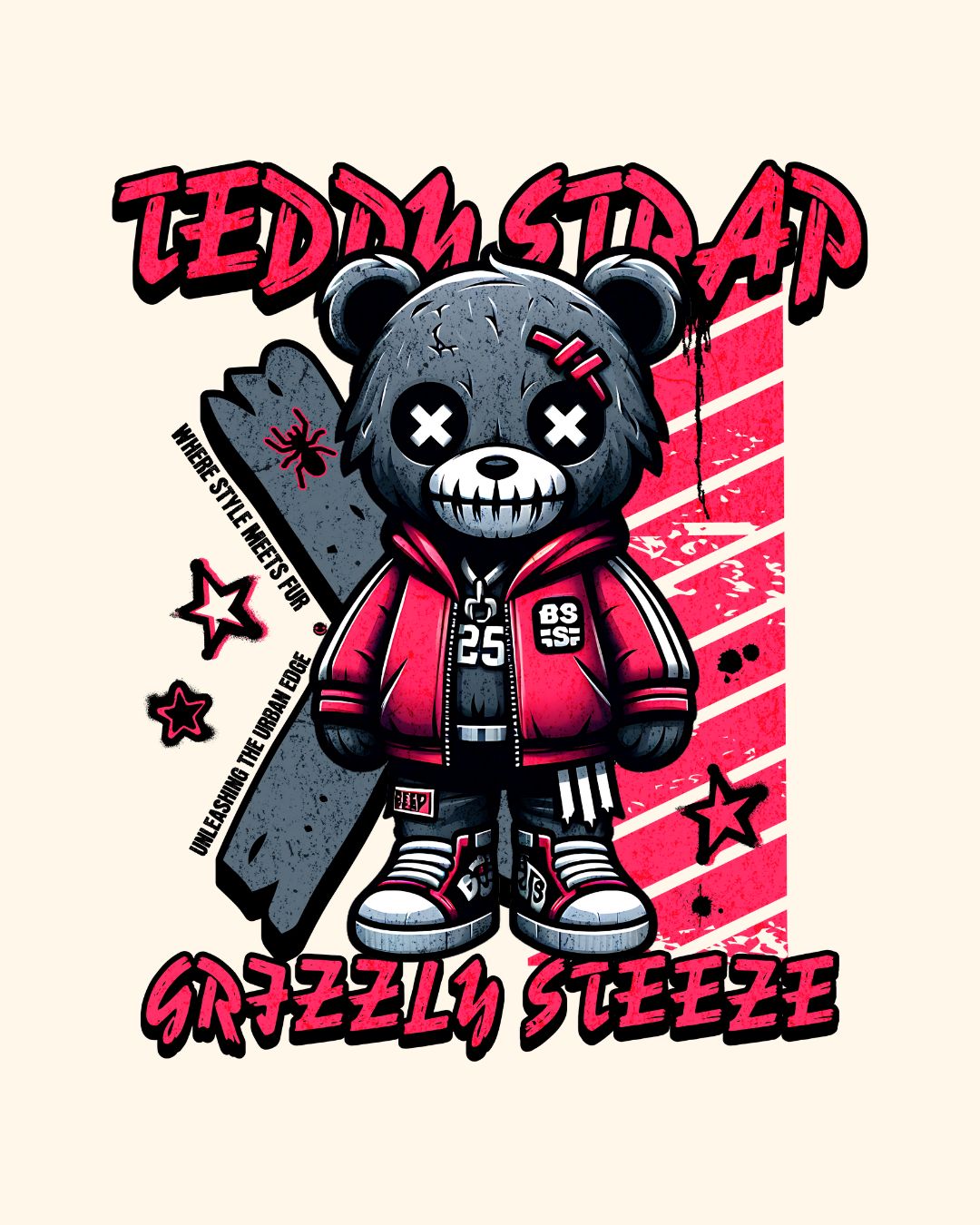 Grizzly Steeze Teddy Bear (Back)