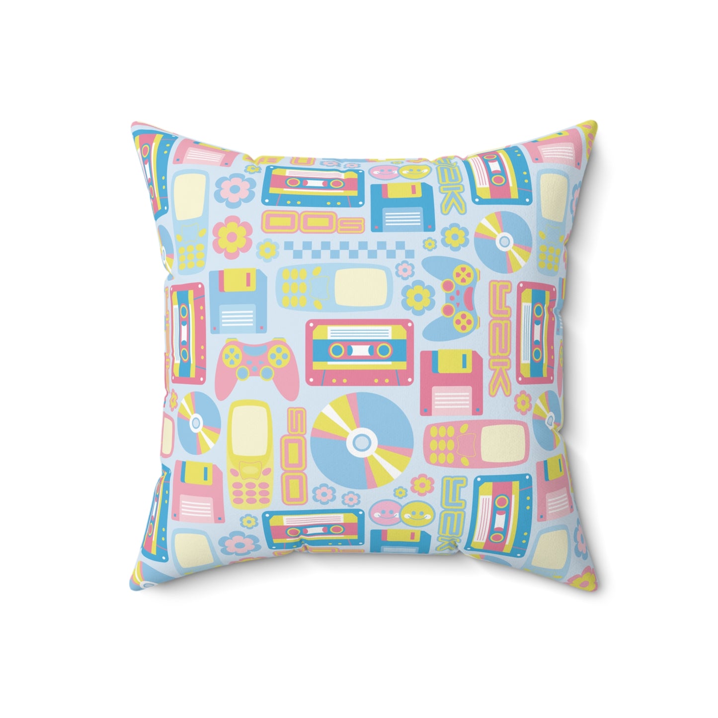 2000s Nostalgia Throw Pillow
