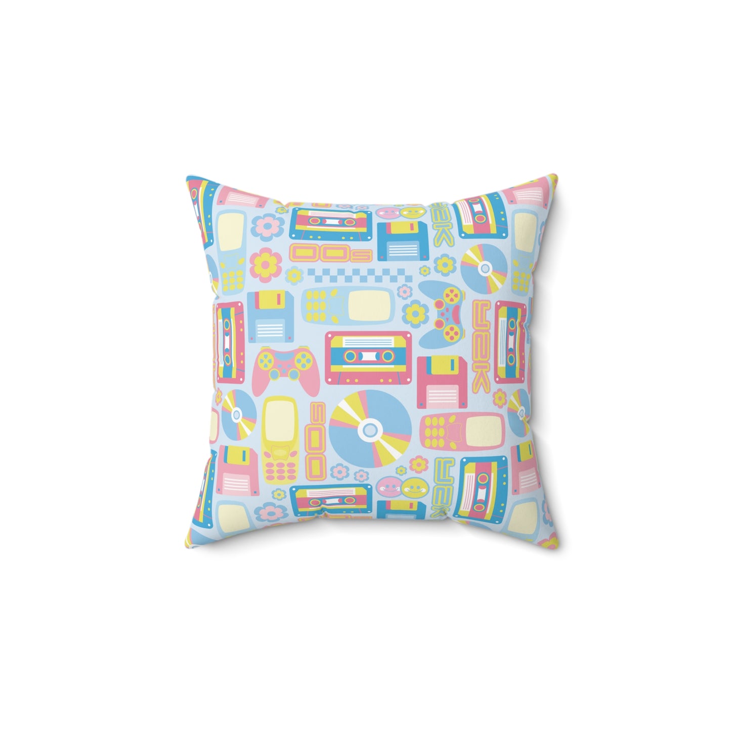 2000s Nostalgia Throw Pillow