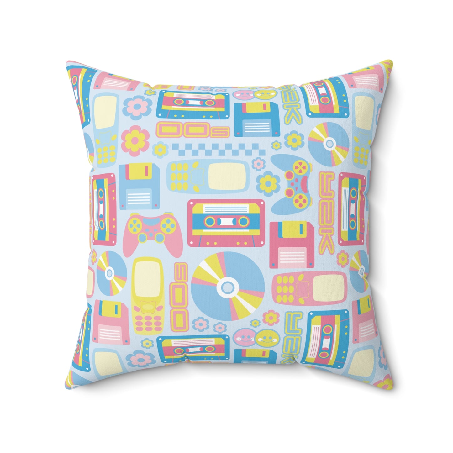 2000s Nostalgia Throw Pillow