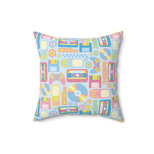 2000s Nostalgia Throw Pillow