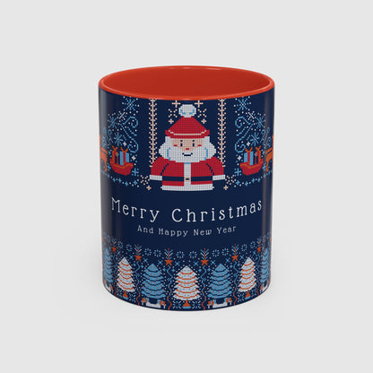 Blue Holiday Christmas Pixel