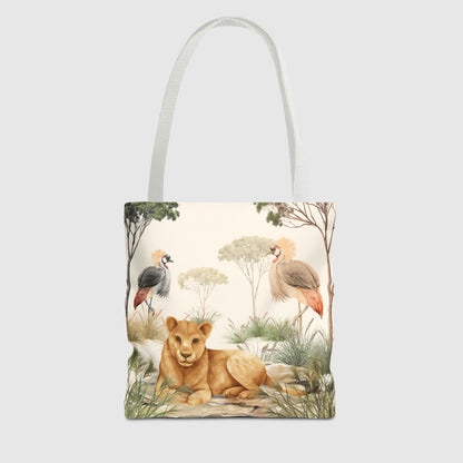 Lion & Cranes