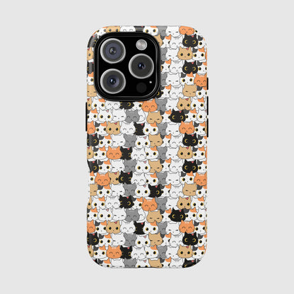 Kitty Crowd - Phone case