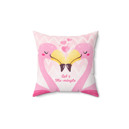 Let's Fla-Mingle Valentine's Throw