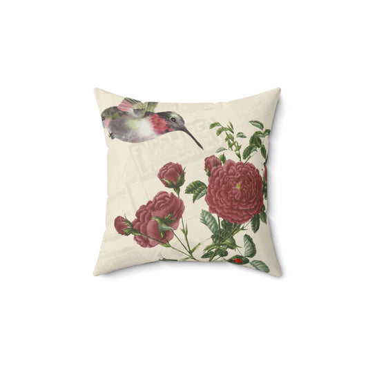 Rosa Rugosa and Hummingbird