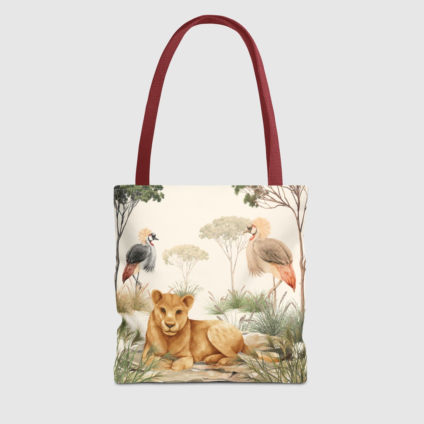 Lion & Cranes