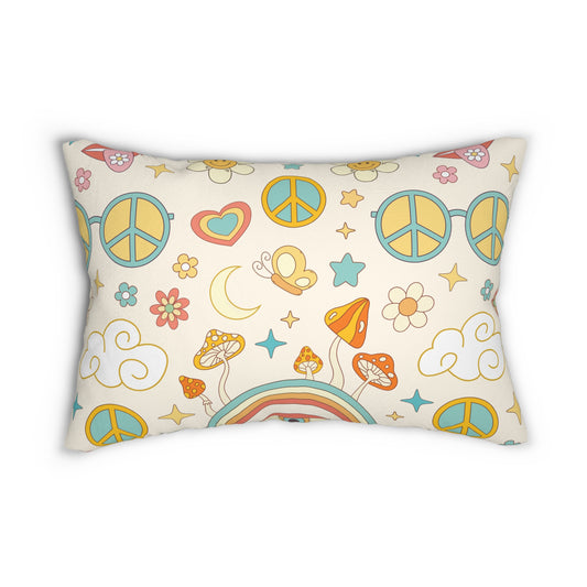 Retro Surreal Psychedelic Mushroom Pattern