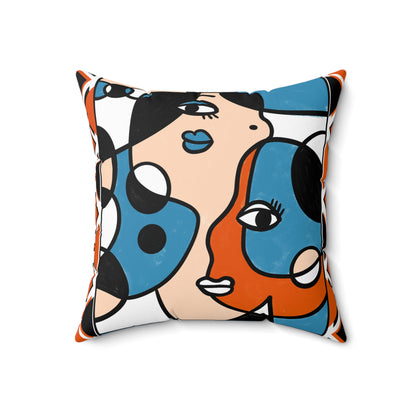 Faces of Fun Pillow
