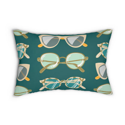 Retro Sunglasses – Brown & Cream on Teal