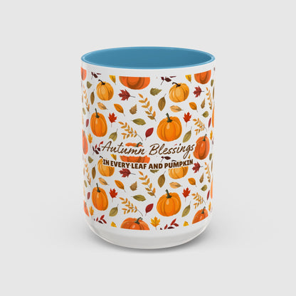 Autumn Blessings In Every Leaf and Pumpkin