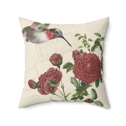Rosa Rugosa and Hummingbird