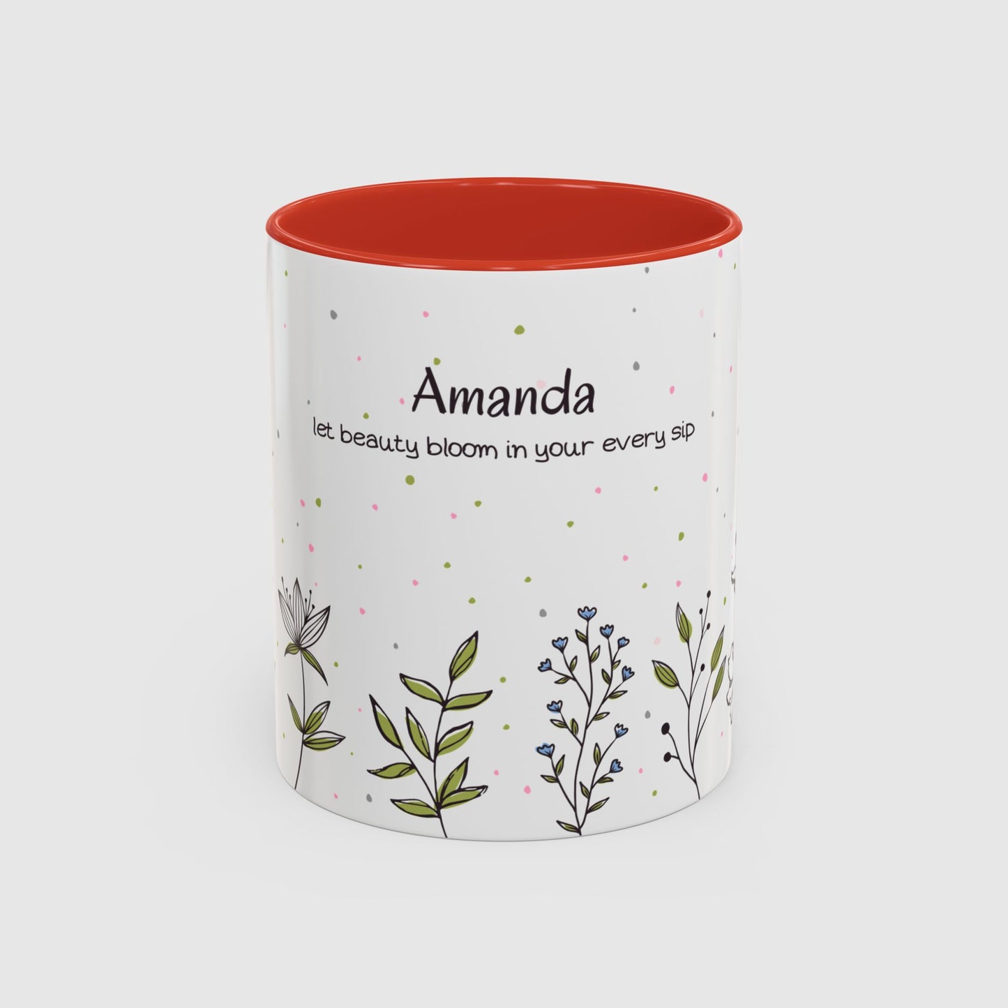 Let beauty bloom in your every sip (Personalized)