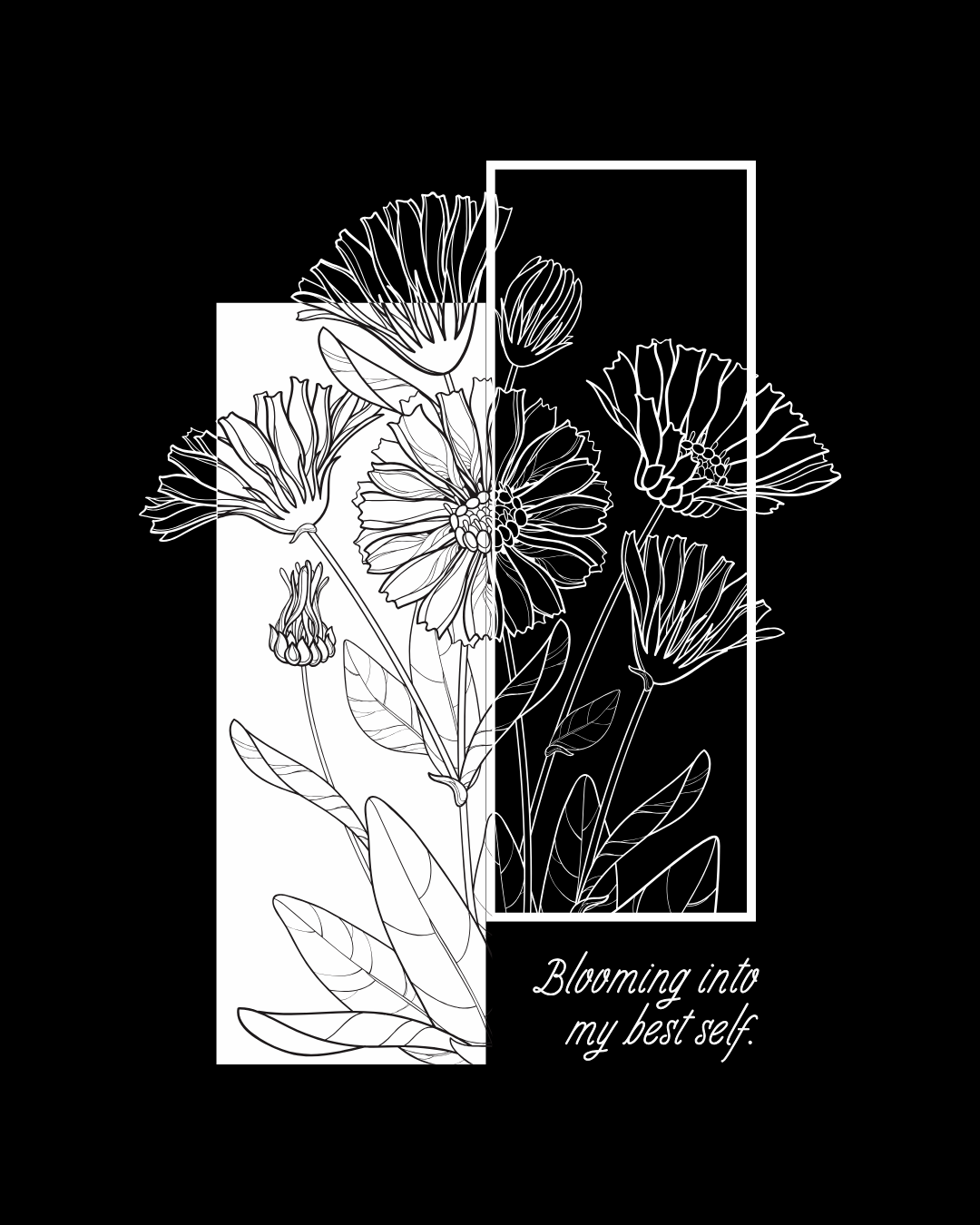 Blooming into My Best Self (Back)
