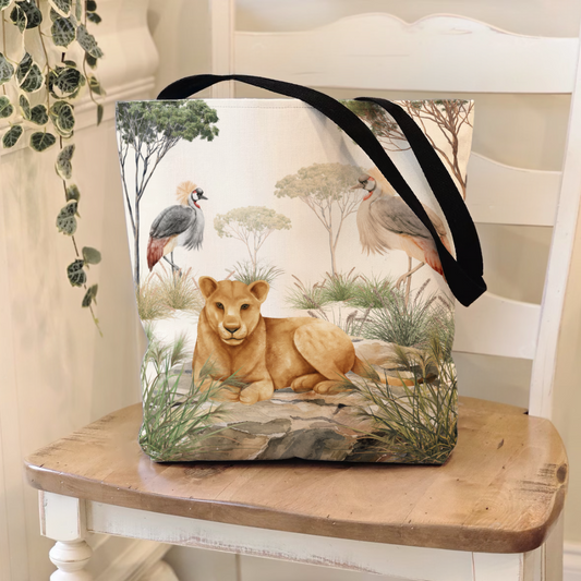 Lion & Cranes