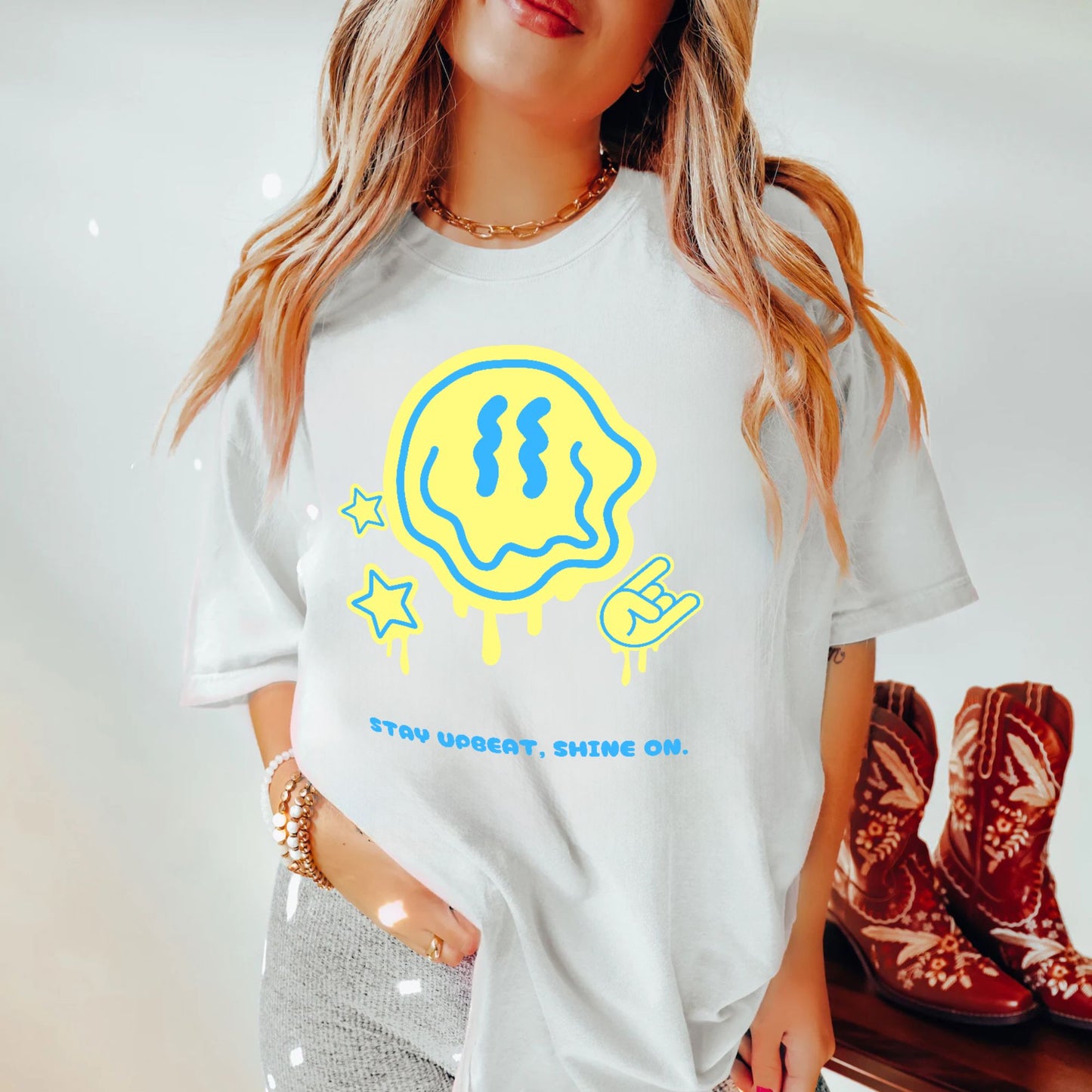 Keep a Good Mood Oversized Tee