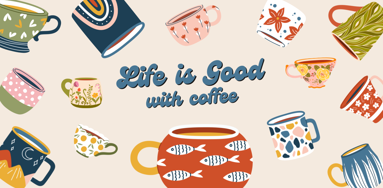 Life is good with coffee - Mug
