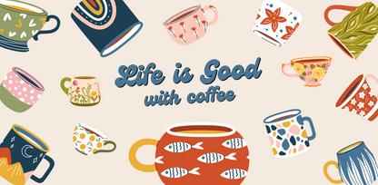 Life is good with coffee - Mug
