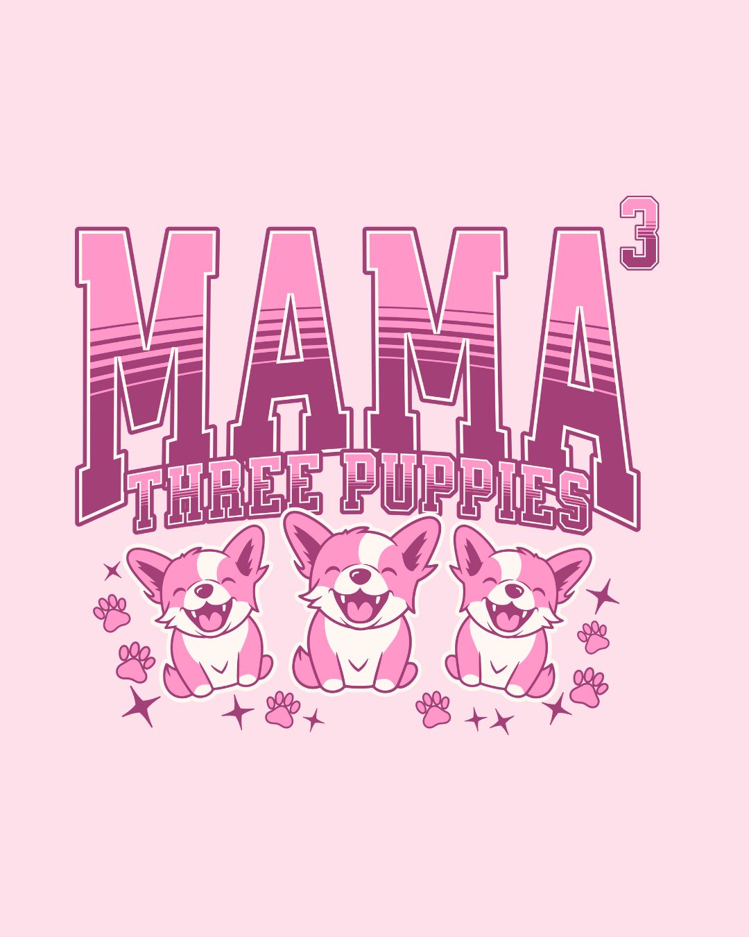Mama of Three Puppies