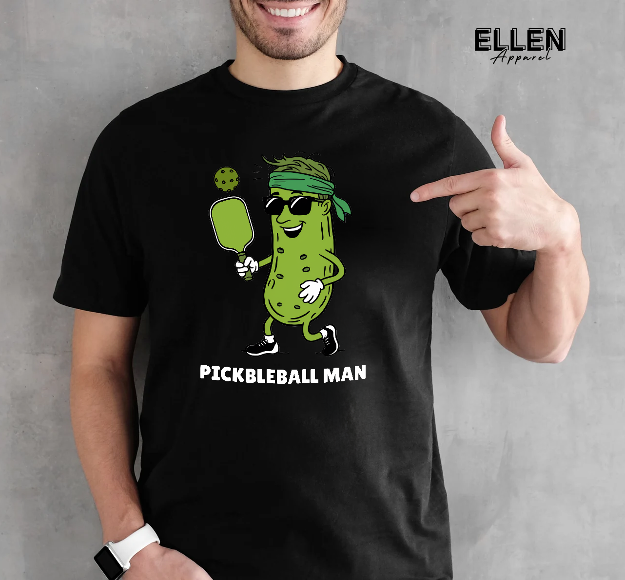 Pickle Pickleball Man