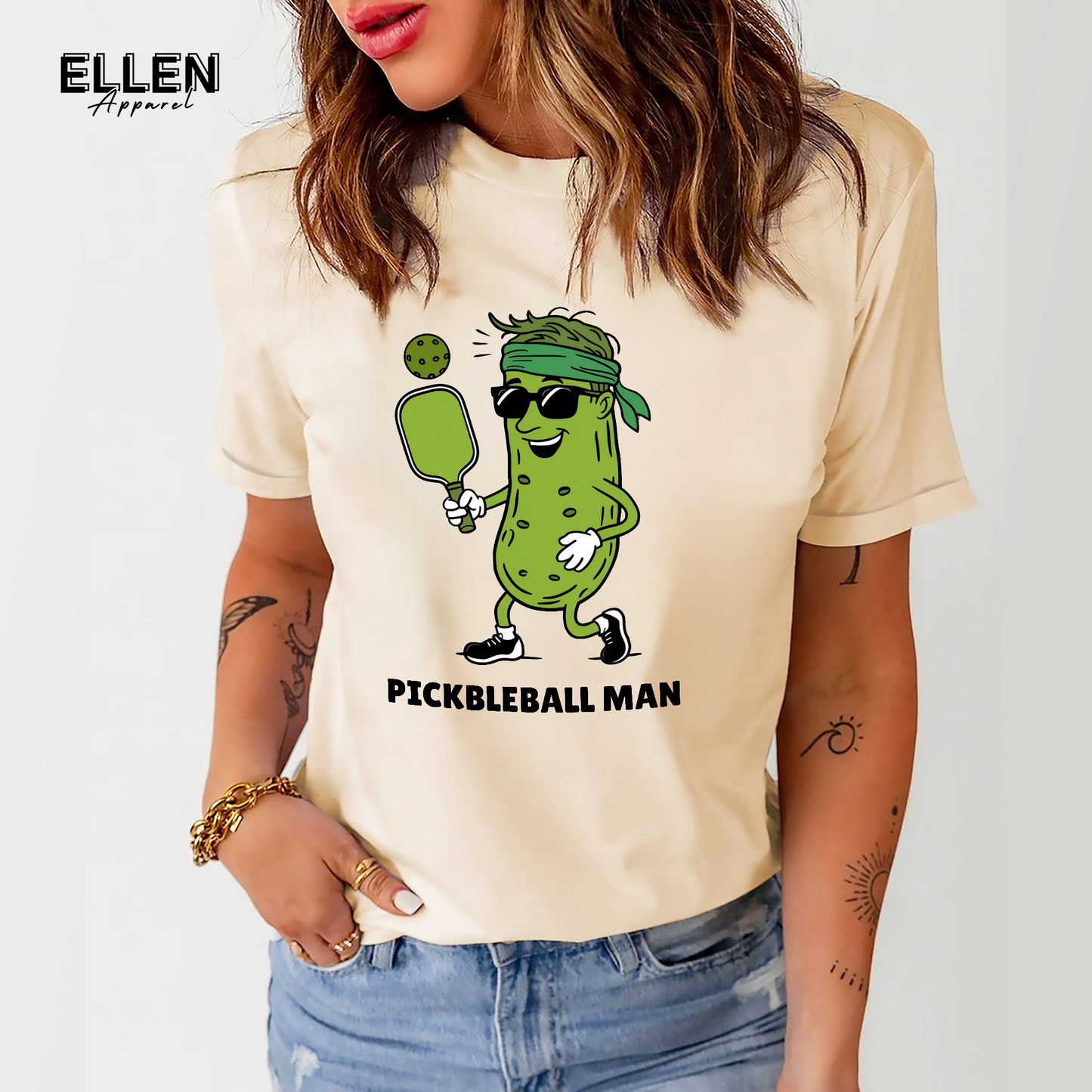 Pickle Pickleball Man