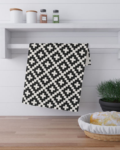 Black and White Lattice Pattern