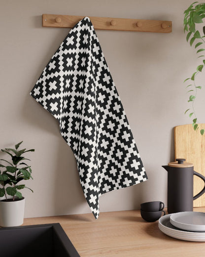 Black and White Lattice Pattern