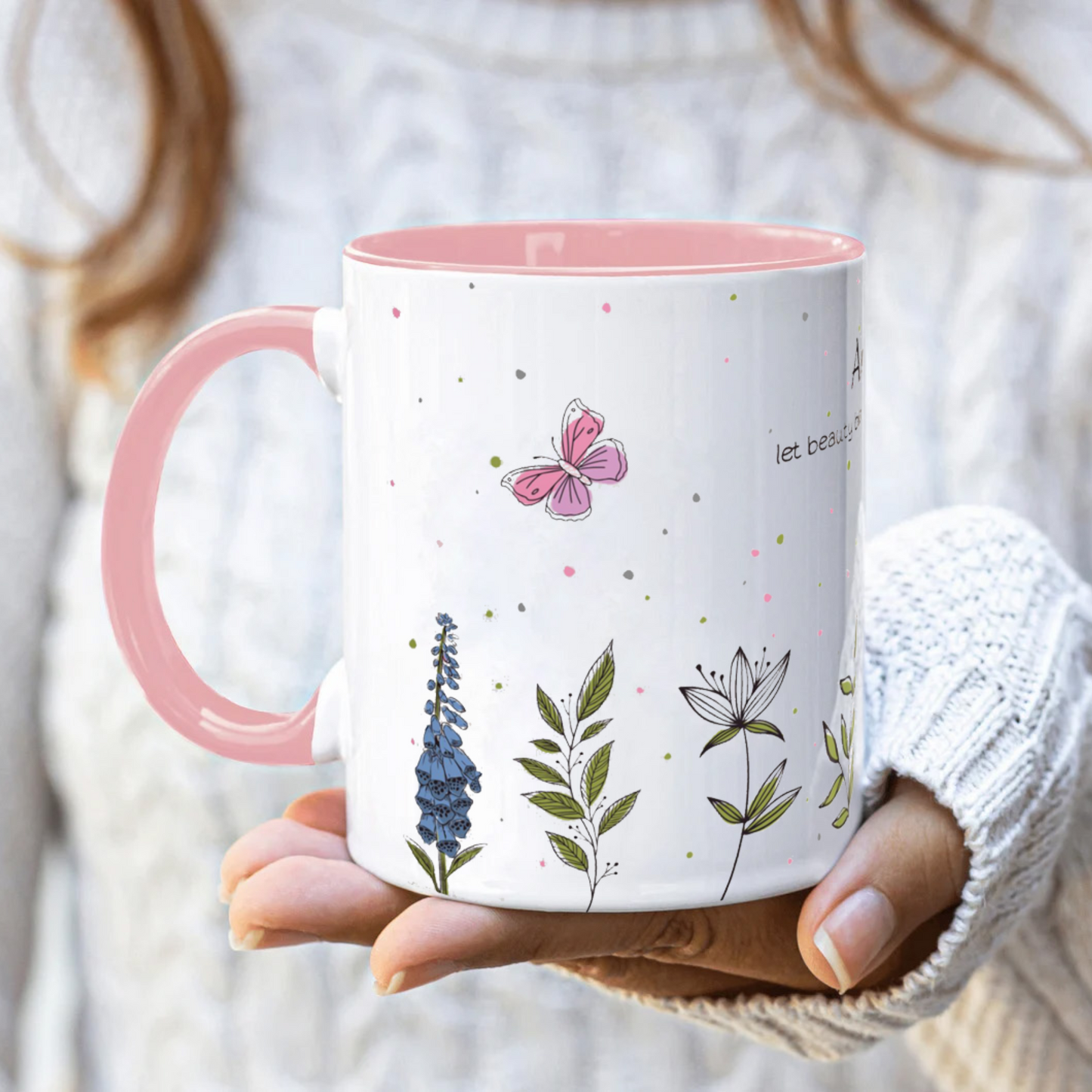 Let beauty bloom in your every sip (Personalized)