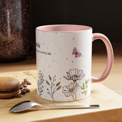 Let beauty bloom in your every sip (Personalized)