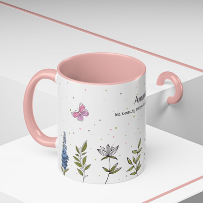 Let beauty bloom in your every sip (Personalized)