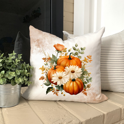 Watercolor Autumn Pumpkins