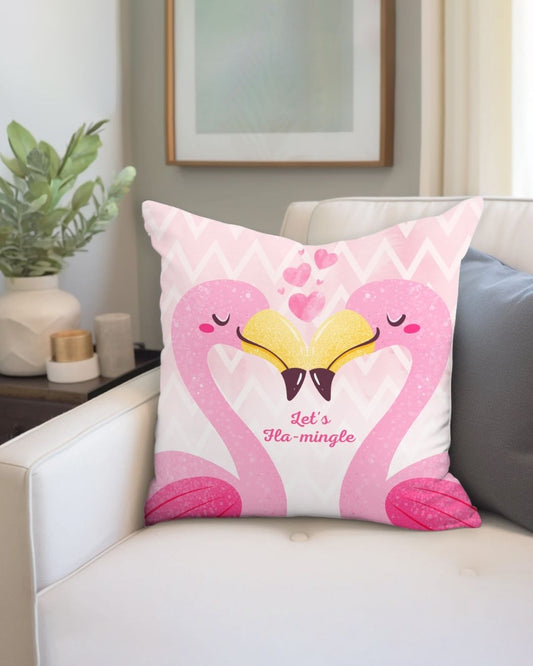 Let's Fla-Mingle Valentine's Throw