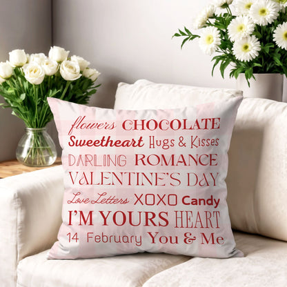 Valentine's Day Words Throw