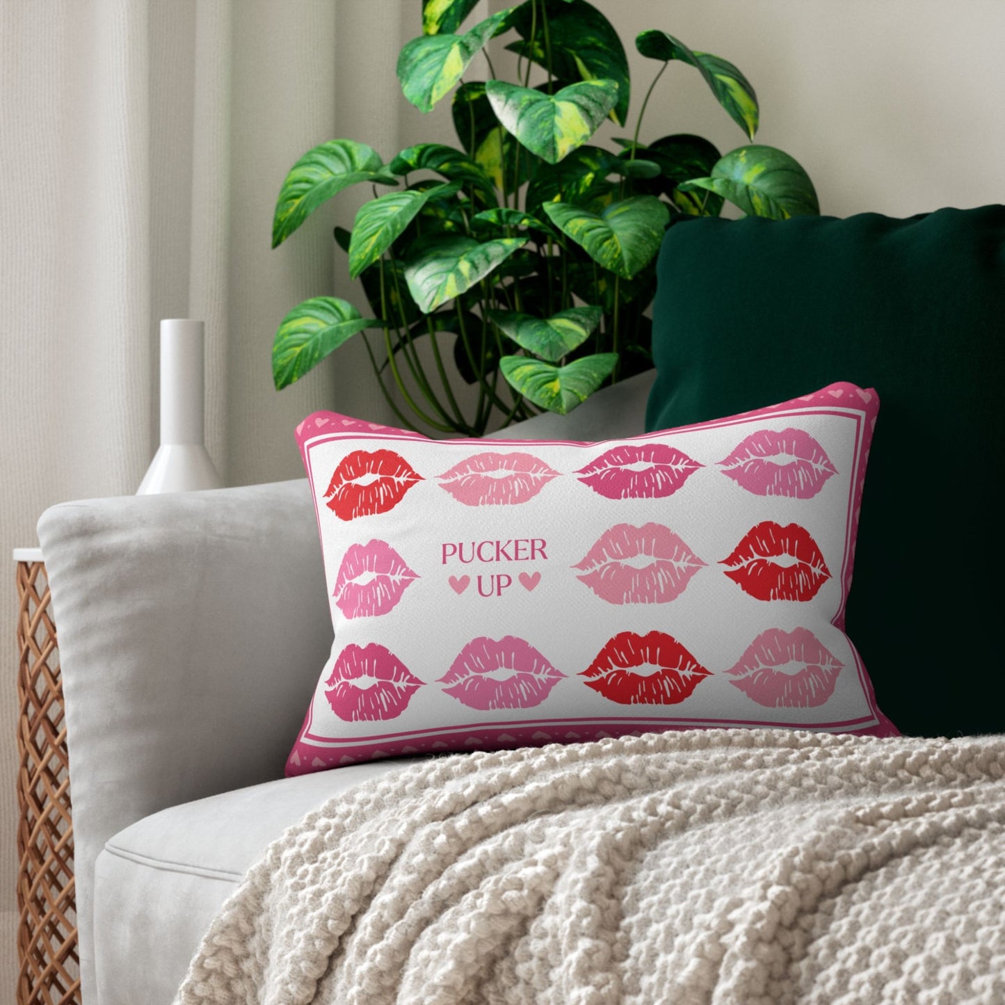 Pucker Up Watercolor Lips