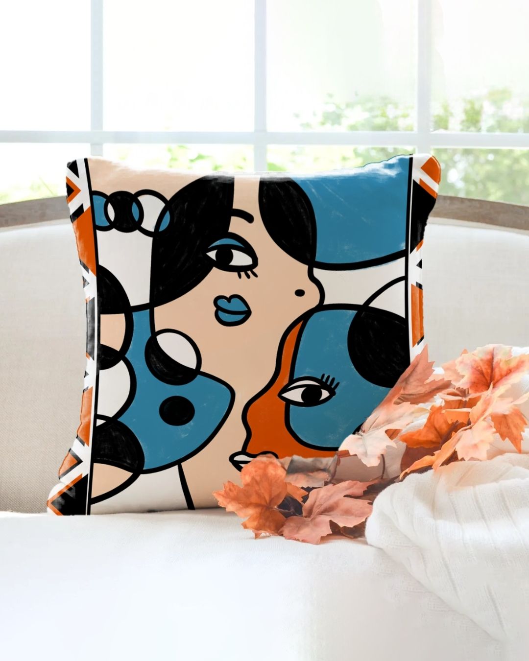 Faces of Fun Pillow