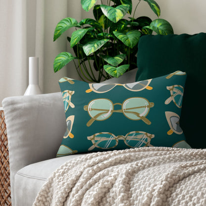 Retro Sunglasses – Brown & Cream on Teal