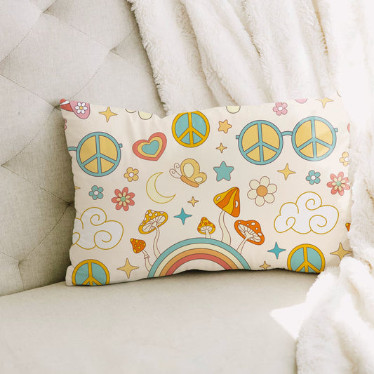 Retro Surreal Psychedelic Mushroom Pattern