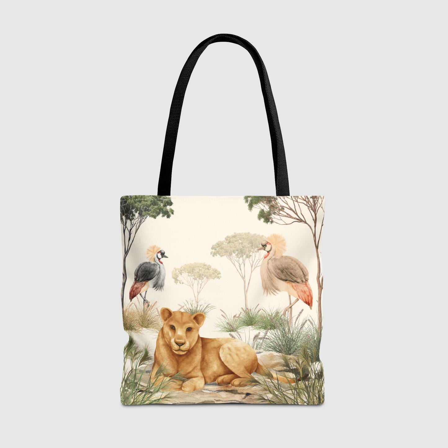 Lion & Cranes