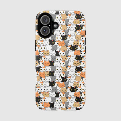 Kitty Crowd - Phone case